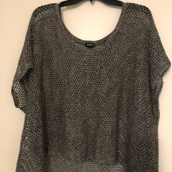 Torrid knit crochet top - Picture 2 of 2